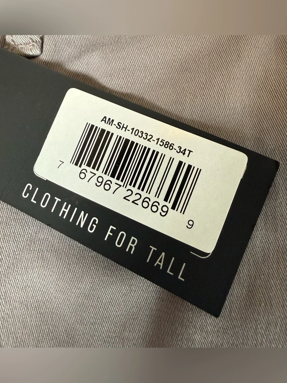 NWT American Tall Chino Shorts Mens 34T Gray Pants Preppy Classic 12